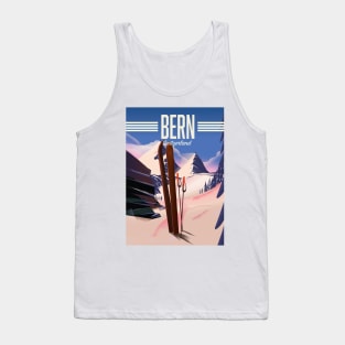 Bern switzerland ski poster Tank Top